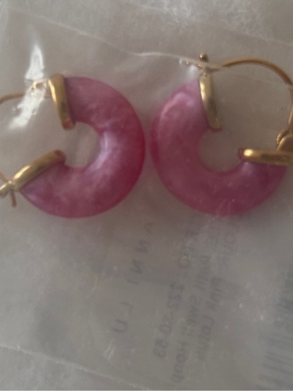Nib Anni Lu Petite Swell Earrings In Pink — image 2 of 5